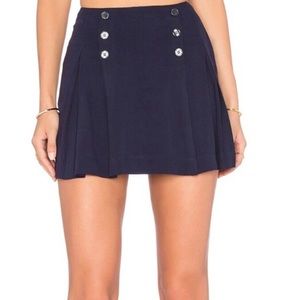 Free People navy mini sailor skirt size 0